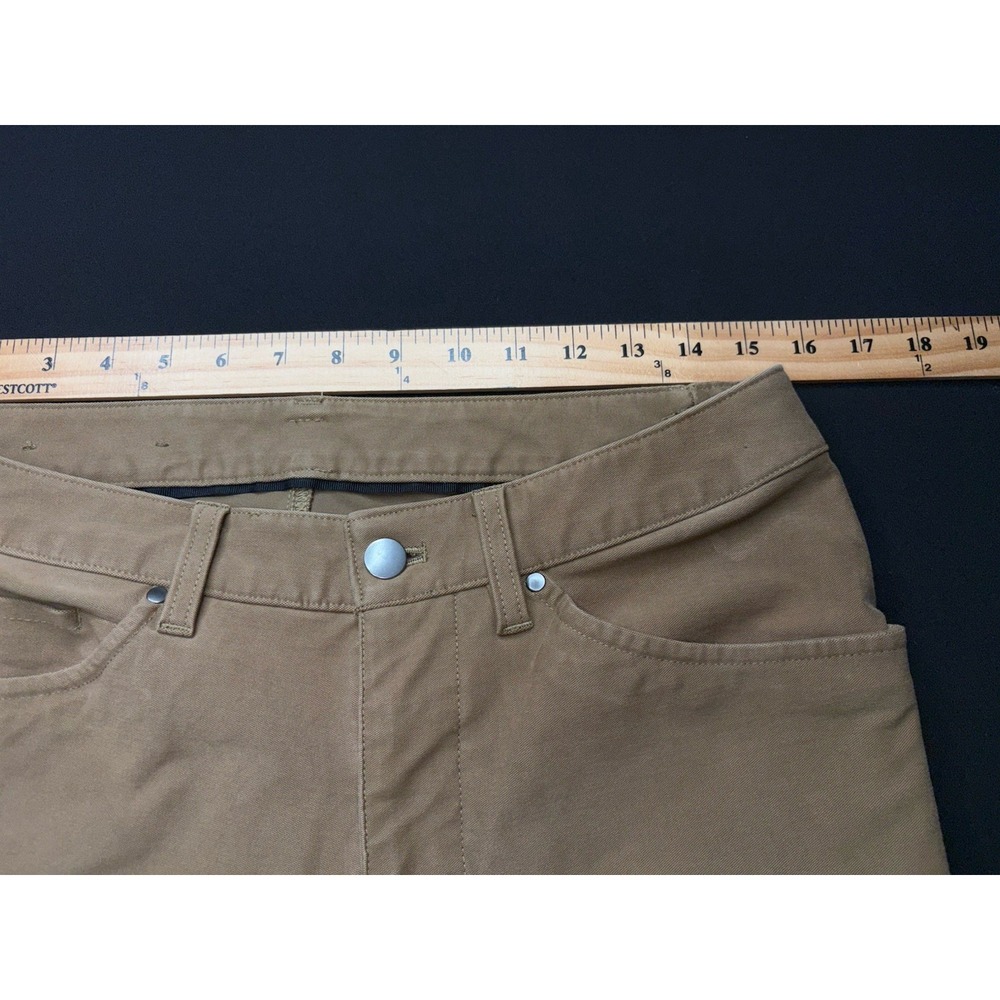Lululemon Pants Brown ABC Utilitech Slim Fit Chino M5ABNS Men's 31x31 * Read - Picture 9 of 14